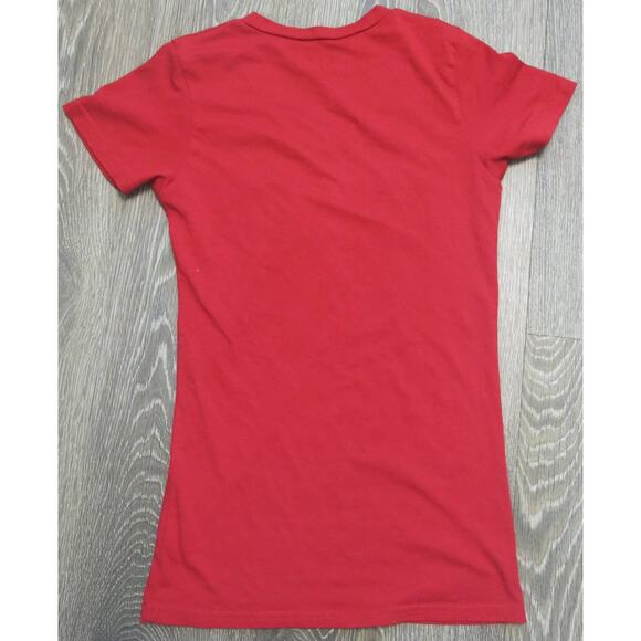 HARRY POTTER I Solemnly Swear Up to No Good T Shirt Size M Women V Neck Red - Picture 4 of 6